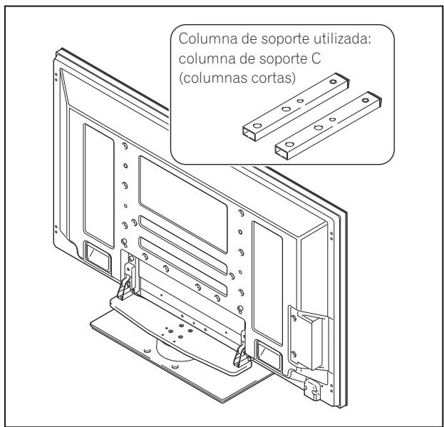 PIONEER PDK-TS36B - Seleccione las columnas de soporte que va a utilizar. - 2