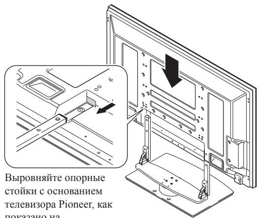 PIONEER PDK-TS36B - Подсоединение телевизора Pioneer к столику-подставке. - 1