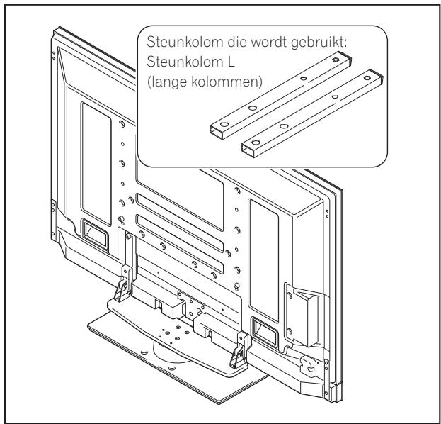 PIONEER PDK-TS36B - Kies de steunkolommen die moeten worden aangebracht. - 1