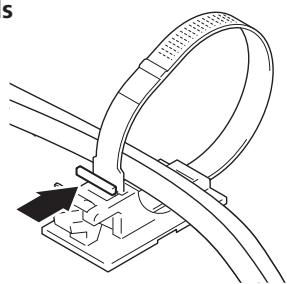 PIONEER PDK-TS36B - Verwendung der Kabelbänder - 4