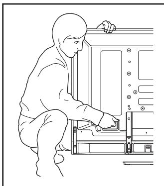 PIONEER PDK-TS36B - Precauciones al realizar la instalación en una mesa de TV u otro lugar similar - 2