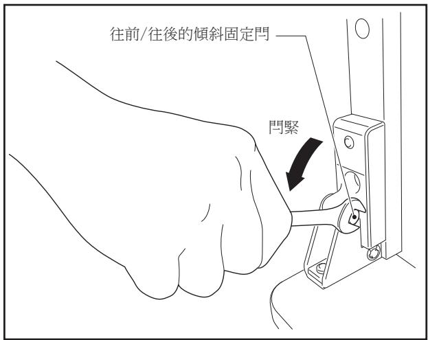 PIONEER PDK-TS36B - 將往前 / 往後的傾斜固定門門緊(左右共兩個位置)。 - 1