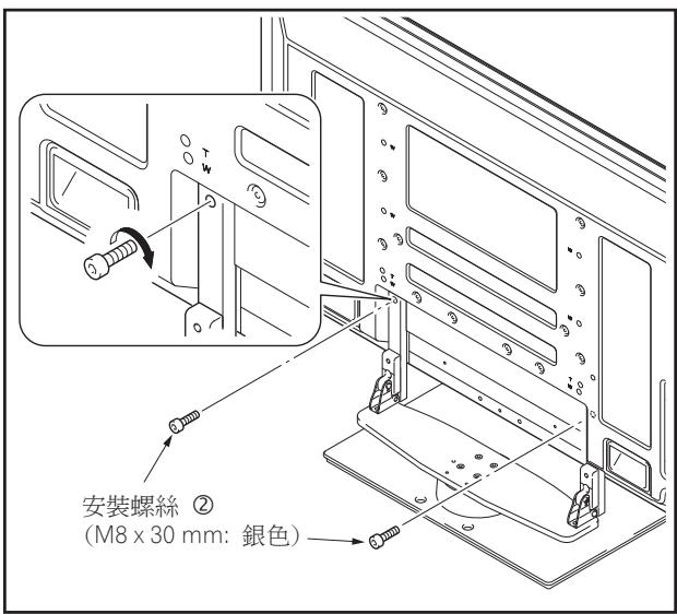 PIONEER PDK-TS36B - 用安裝用的螺絲 ② 將先鋒電視固定住。 - 1