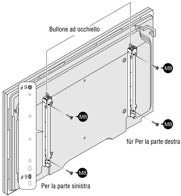 PIONEER PDK-WM03 - Fissaggio delle unità di fissaggio del display sul display plasma - 1