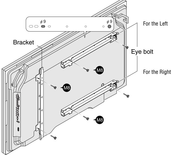 PIONEER PDK-WM03 - Attaching the Bracket(s) and Display Fittings to the Plasma Display - 1