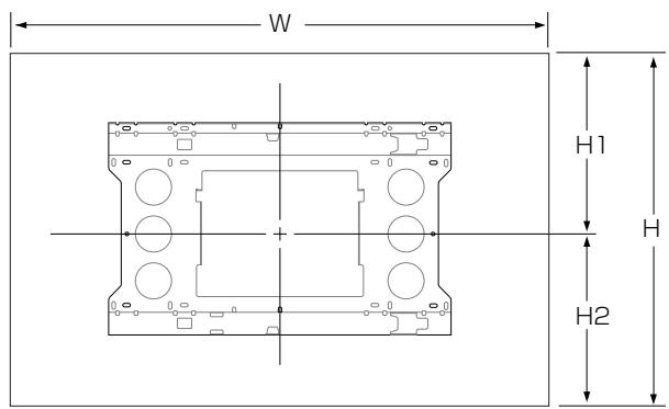 PIONEER PDK-WM03 - Positional Relationship Between the Wall Mounting Unit and the Display - 2