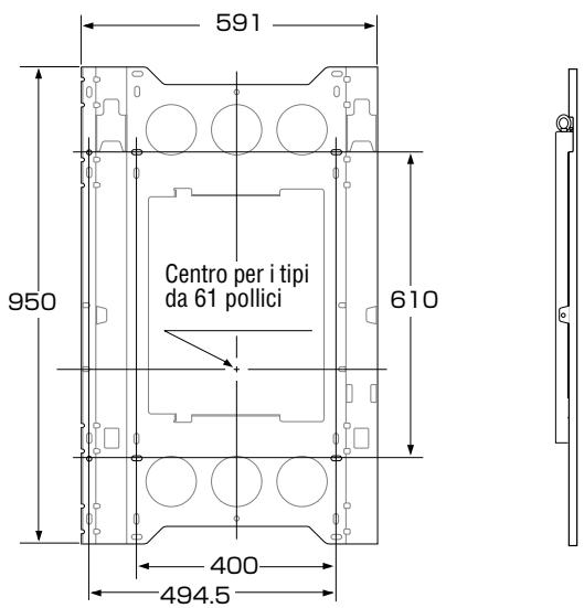 PIONEER PDK-WM03 - Fissaggio dell'unità di montaggio a parete sulla parete - 2