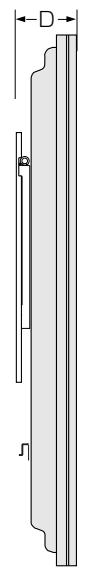 PIONEER PDK-WM03 - Positional Relationship Between the Wall Mounting Unit and the Display - 3