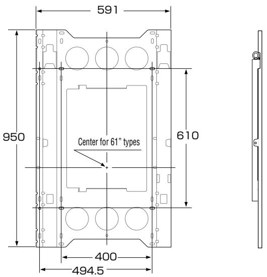 PIONEER PDK-WM03 - Attaching the Wall Mounting Unit to the Wall - 2
