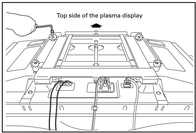 PIONEER PDK-WT02 - With the plasma display separated from the PDP side hardware by spacers, fix the plasma display to the hardware with bolt M8 (4 locations). - 1