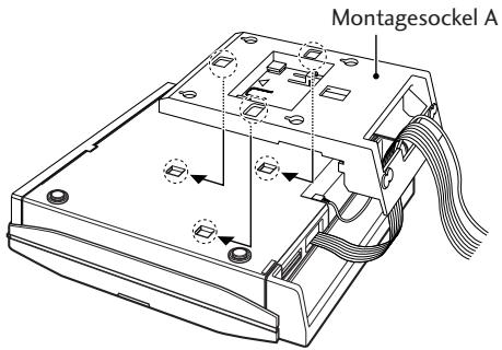 PIONEER PDR-F10 - Den Montagesockel A in die Rückseite theses Geratsinhaken. - 1
