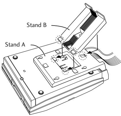 PIONEER PDR-F10 - If you plan to use the system on a table-top or shelf, attach Stand B. - 1