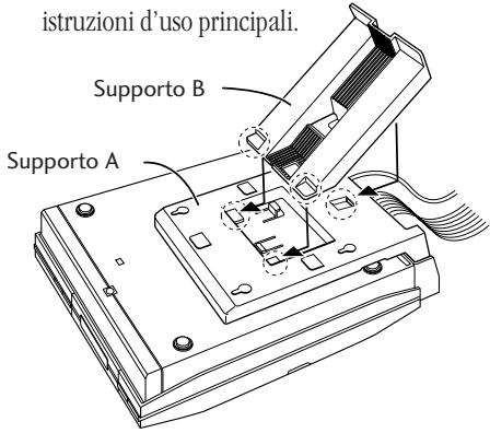 PIONEER PDR-F10 - Se si prevede di usare il sistema sul piano di un ravolo o su uno scaffale, fissare il supporto B. - 1