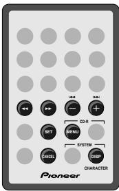 PIONEER PDR-F10 - Eingabe von CD-Text - 1