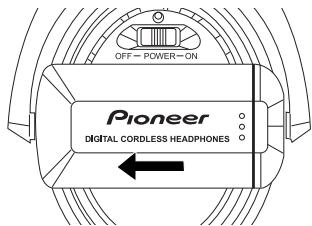 PIONEER SE-DIR800C - Cómo introducir las baterías - 1