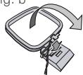 PIONEER DCS-FS30 - Assemble the AM loop antenna. - 2