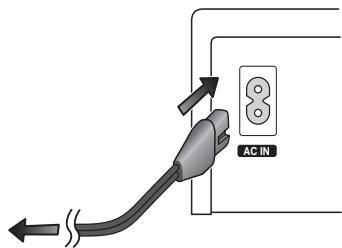 PIONEER DCS-FS30 - Raccordez le cordon d'alimentation. ^1 - 1