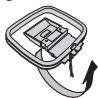 PIONEER DCS-FS30 - Assemble the AM loop antenna. - 1