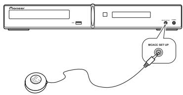 PIONEER DCS-FS30 - Connect the microphone to the MCACC MIC jack on the front panel. - 1