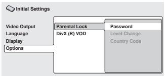 PIONEER DCS-FS30 - Sélectionnez 'Password'. - 1