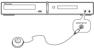 PIONEER DCS-FS30 - Raccordez le microphone à la prise MCACC MIC située sur le panneau avant de l'appareil. - 1