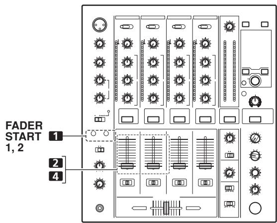 PIONEER DJM-700-S - [Using the Channel Fader to StartPlayback] - 1