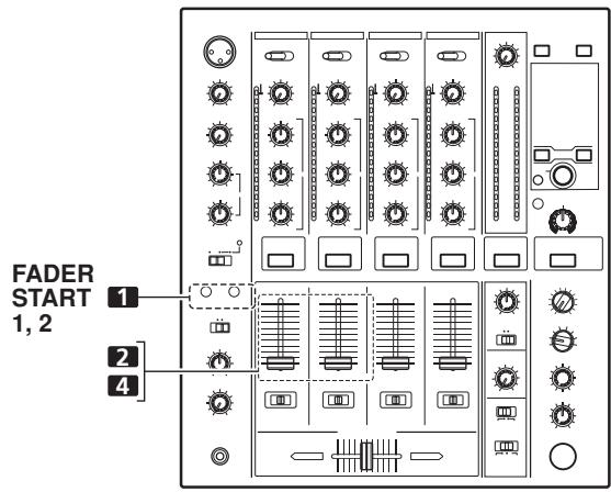 PIONEER DJM-700-S - [Inizio della riproduzione con la dissolventa dei canali] - 1