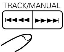 PIONEER PD-M406A - Manueller Suchlauf — Suehe nach einem bestimmten Abschnitt - 1