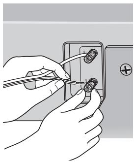 PIONEER S-LX70-C - Anslut högtalarkablar. - 1