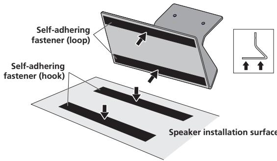PIONEER S-LX70-C - - When using the self-adhering fasteners - 1