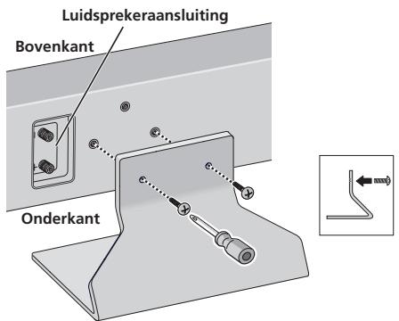 PIONEER S-LX70-C - Bevestig de luidsprekerstandaard met schroeven aan de luidspreker. - 1