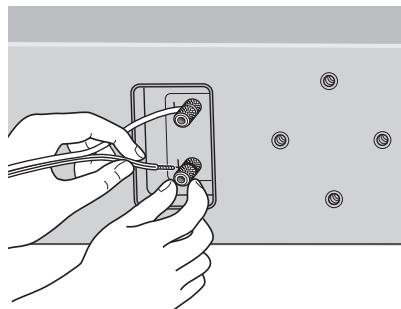 PIONEER S-LX70-C - Schließen Sie das Lautsprecherkabel an. - 1