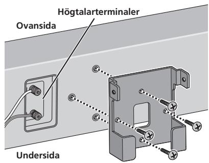 PIONEER S-LX70-C - • Vid montering under TV-mottagaren - 1