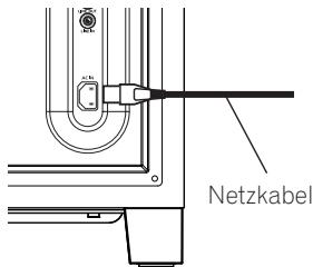 PIONEER S71W - ANSCHLIESSEN DES NETZKABELS - 1