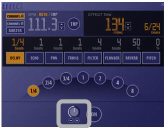 PIONEER SVJ-DS01 - Dragging the [Effects Level/Depth] adjusts the balance of the levels between the source and the effect. - 2