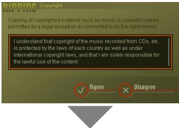 PIONEER SVJ-DS01 - After reading the displayed contents, click the [Agree] button only if you agree. - 1