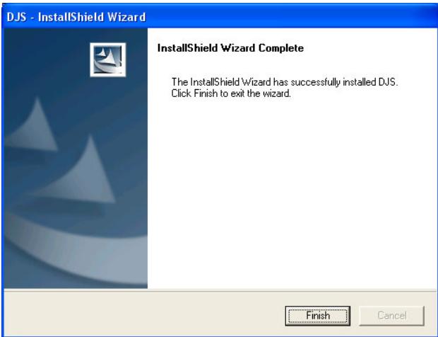 PIONEER SVJ-DS01 - Click the [Finish] button. - 1