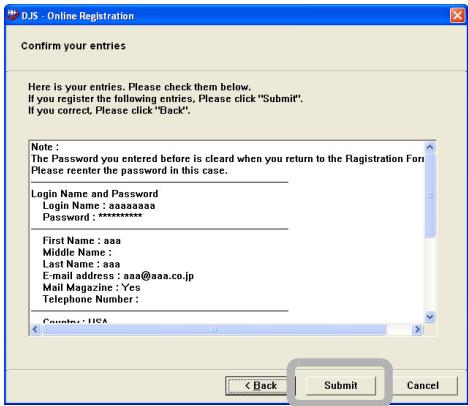 PIONEER SVJ-DS01 - After entering the required information, click the [Next] button. - 3