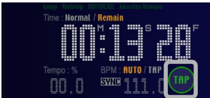 PIONEER SVJ-DS01 - Using the [TAP] button to Re-detect the BPM - 1