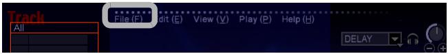 PIONEER SVJ-DS01 - Click [File] and select [Import] then [MP3 Audio File] in order. - 1