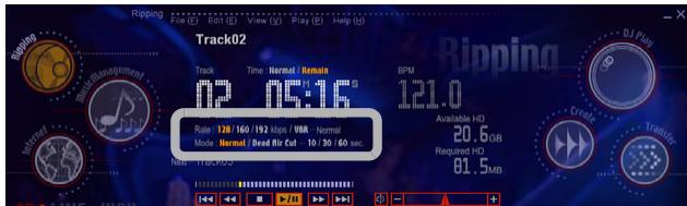 PIONEER SVJ-DS01 - Changing the Bit Rate: - 1