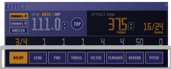PIONEER SVJ-DS01 - Click an [Effect] button. - 1
