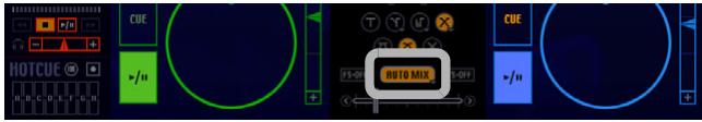 PIONEER SVJ-DS01 - Click the [AUTO MIX] button at the place you wish to start mixing. - 1