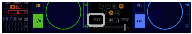 PIONEER SVJ-DS01 - Click Player A's [Fader Start] button to display [FS-CR]. - 1