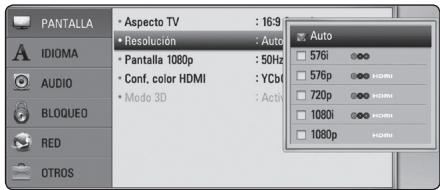 PIONEER BCS-414 - Configuración de resolución - 1