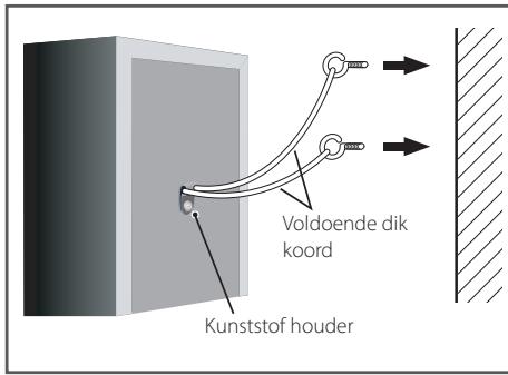 PIONEER BCS-414 - De frontluidsprekers en de surroundluidspreker vastzetten - 1