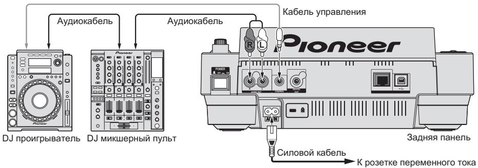 PIONEER CDJ-900 - Подключения для последовательного воспроизведения - 1