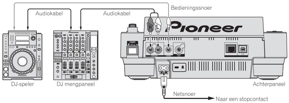 PIONEER CDJ-900 - Aansluitingen voor doorlopende weergave - 1