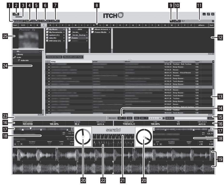PIONEER DDJ-S1 - Écran lorsque cet appareil est raccordé - 1