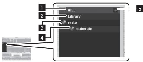 PIONEER DDJ-S1 - Crate list - 1